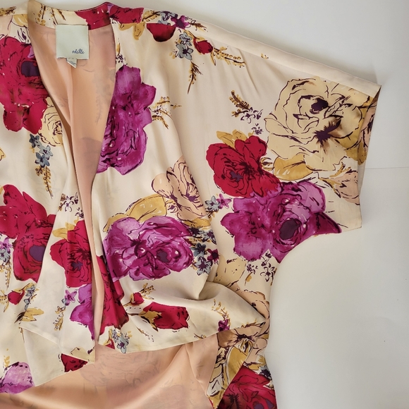 Anthropologie Odille Silk Floral Kimono - Picture 2 of 6